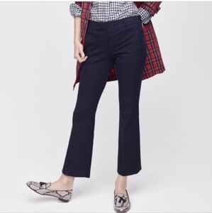 J.Crew Teddie Blue Cropped Flare Pants Size 6